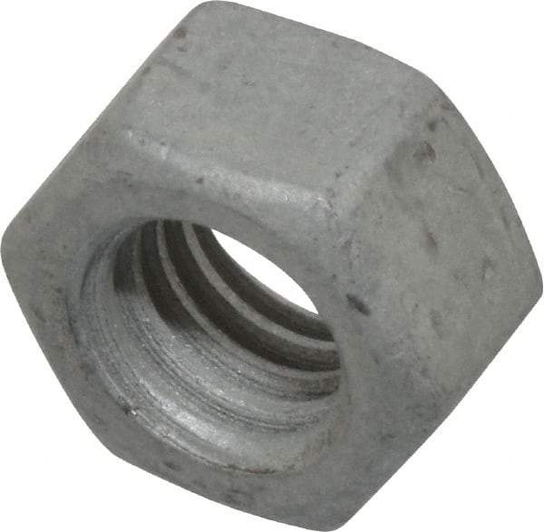 Armor Coat - 3/8-16 UNC Steel Right Hand Hex Nut - 9/16" Across Flats, 21/64" High, Armor Coat Finish - Best Tool & Supply