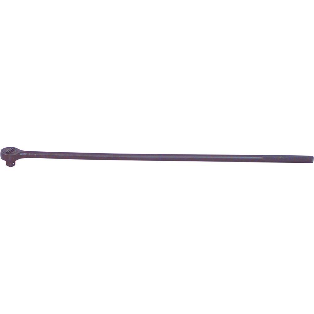 Wright Tool & Forge - Ratchets; Tool Type: Ratchet ; Drive Size (Inch): 1 ; Head Shape: Round ; Head Features: Reversible ; Finish/Coating: Black Industrial ; Overall Length (Inch): 42 - Exact Industrial Supply