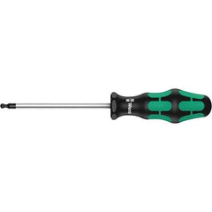 Wera - T15 Torx Driver - 3-1/8" Blade Length, 7-1/64" OAL, Ergonomic Handle, Chrome Plated Steel - Best Tool & Supply