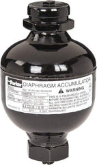 Parker - 10 Lb. Capacity, 3,620 psi Max Working Pressure, 4.69" High, Hydrin Diaphragm Accumulator - 2.95" Diam, 6 SAE Port Thread - Best Tool & Supply