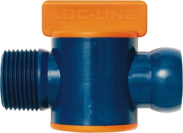 Loc-Line - 3/4" ID Coolant Hose NPT Valve - Male to Female Connection, Acetal Copolymer Body, NPT, Use with Loc-Line Modular Hose Systems - Best Tool & Supply