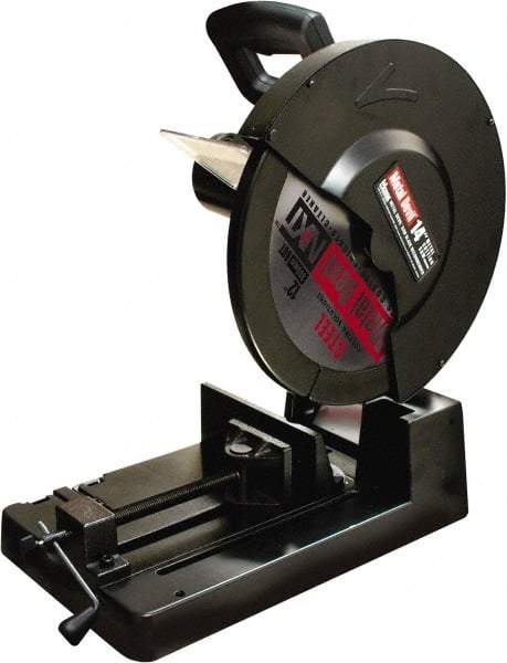 M.K. MORSE - 14" Blade Diam, 1" Arbor Hole, Miter Chop & Cutoff Saw - 1,300 RPM, 120 Volts - Best Tool & Supply