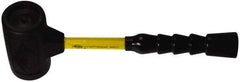 NUPLA - 6 Lb Head 3" Face Tough Polymer Nonmarring Hammer without Faces - 15-1/2" OAL, Fiberglass Handle - Best Tool & Supply