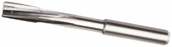 Chucking Reamer: 0.1969″ Dia, 2.9134″ OAL, 0.4724″ Flute Length, Straight Shank, Solid Carbide 4 Flute, RH