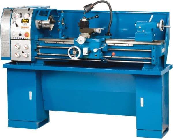 Enco - 13" Swing, 40" Between Centers, 110/220 Volt, Single Phase Bench Lathe - 5MT Taper, 1-1/2 hp, 65 to 1,810 RPM, 1-1/2" Bore Diam, 750mm Deep x 580mm High x 1,676mm Long - Best Tool & Supply