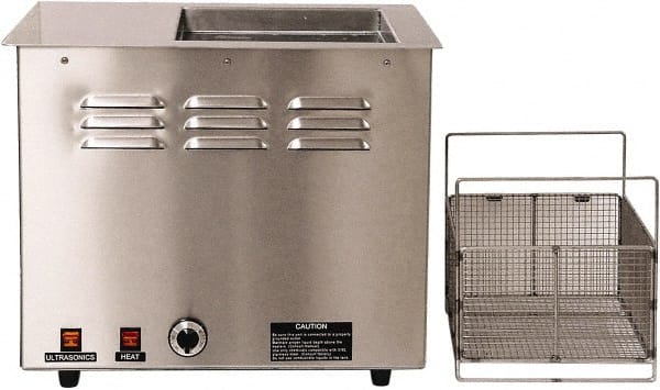 Ultrasonic Cleaner: Bench Top 120V, 11″ Deep x 11″ Long x 14″ Wide Inside Tank Dimensions, 316 Stainless Steel Tank