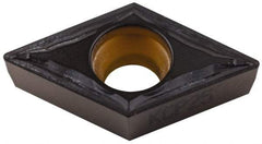 Kennametal - DCMT32.51 FP Grade KCP25 Carbide Turning Insert - TiCN/Al2O3 Finish, 55° Diamond, 3/8" Inscr Circle, 5/32" Thick, 1/64" Corner Radius - Best Tool & Supply