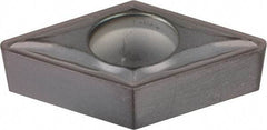 Kennametal - DCMT32.52 FP Grade KCU10 Carbide Turning Insert - TiAlN Finish, 55° Diamond, 3/8" Inscr Circle, 5/32" Thick, 1/32" Corner Radius - Best Tool & Supply