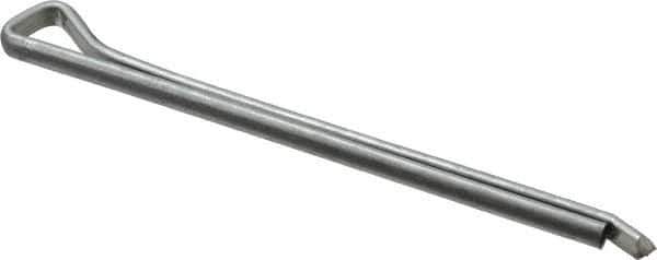 Made in USA - 3/16" Diam x 3" Long Hammerlock Cotter Pin - Grade 2, Zinc-Plated, Steel - Best Tool & Supply