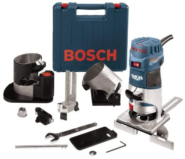 Bosch - Router Kits Router Type: Palm Grip Speed (RPM): 16000-35000 - Best Tool & Supply