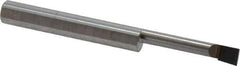 Accupro - 0.18" Min Bore Diam, 1" Max Bore Depth, 1/4 Shank Diam, Boring Bar - Left Hand Cut, Solid Carbide, Bright Finish - Exact Industrial Supply