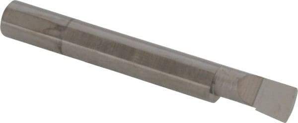 Accupro - 0.29" Min Bore Diam, 0.6" Max Bore Depth, 5/16 Shank Diam, Boring Bar - Left Hand Cut, Solid Carbide, Bright Finish - Exact Industrial Supply