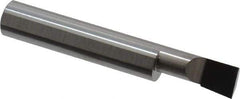 Accupro - 0.32" Min Bore Diam, 3/4" Max Bore Depth, 3/8 Shank Diam, Boring Bar - Left Hand Cut, Solid Carbide, Bright Finish - Exact Industrial Supply