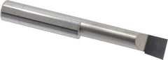 Accupro - 0.49" Min Bore Diam, 2" Max Bore Depth, 1/2 Shank Diam, Boring Bar - Left Hand Cut, Solid Carbide, Bright Finish - Exact Industrial Supply