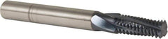 Accupro - M10x1.50 Metric Coarse, 0.3" Cutting Diam, 4 Flute, Solid Carbide Helical Flute Thread Mill - Internal Thread, 3/4" LOC, 75mm OAL, 5/16" Shank Diam - Best Tool & Supply