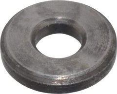 Gibraltar - #10 Screw, Grade 12L14 Case Hardened Steel Beveled Round Flat Washer - 13/64" ID x 1/2" OD, 3/32" Thick - Best Tool & Supply