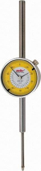 Value Collection - 2" Range, 0-100 Dial Reading, 0.001" Graduation Dial Drop Indicator - 2-9/32" Dial, Revolution Counter - Best Tool & Supply