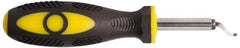 Shaviv - 2 Piece High Speed Steel Blade Hand Deburring Tool Set - B10 Blades, For Hole Edge, Straight Edge - Best Tool & Supply
