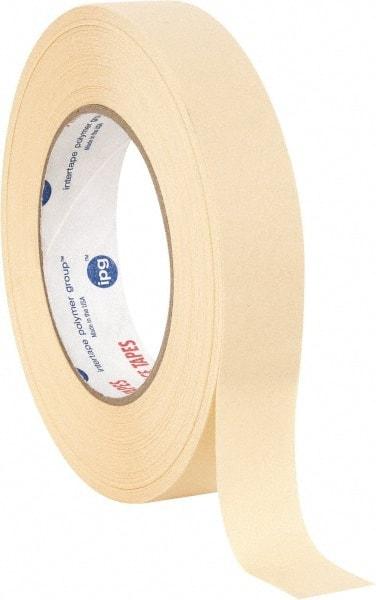 Intertape - 1" Wide x 60 Yd Long White Paper Masking Tape - Series PG21, 7.3 mil Thick, 26 In/Lb Tensile Strength - Best Tool & Supply