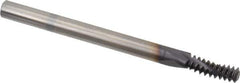 Allied Machine and Engineering - 1/4-20 UNC, 0.18" Cutting Diam, 3 Flute, Solid Carbide Helical Flute Thread Mill - Internal Thread, 1/2" LOC, 2-1/2" OAL, 3/16" Shank Diam - Best Tool & Supply