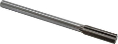 Interstate - 0.697" High Speed Steel Chucking Reamer - Straight Flute, 9/16" Straight Shank, 2-1/4" Flute Length, 9" OAL - Best Tool & Supply