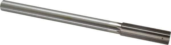 Interstate - 0.759" High Speed Steel Chucking Reamer - Straight Flute, 5/8" Straight Shank, 2-1/2" Flute Length, 9-1/2" OAL - Best Tool & Supply