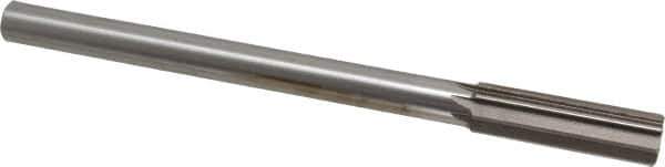 Interstate - 0.762" High Speed Steel Chucking Reamer - Straight Flute, 5/8" Straight Shank, 2-1/2" Flute Length, 9-1/2" OAL - Best Tool & Supply