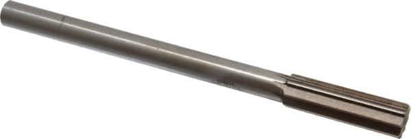 Interstate - 0.779" High Speed Steel Chucking Reamer - Straight Flute, 5/8" Straight Shank, 2-1/2" Flute Length, 9-1/2" OAL - Best Tool & Supply