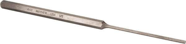 Mayhew - 1/8" Pin Punch - 8" OAL, Steel - Best Tool & Supply