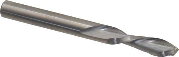 Onsrud - 1/4" Cutting Diam x 7/8" Length of Cut, 2 Flute, Downcut Spiral Router Bit - Uncoated, Right Hand Cut, Solid Carbide, 2-1/2" OAL x 1/4" Shank Diam, Double Edge, 30° Helix Angle - Best Tool & Supply