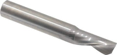 Onsrud - 1/2" Cutting Diam x 1-1/8" Length of Cut, 1 Flute, Downcut Spiral Router Bit - Uncoated, Right Hand Cut, Solid Carbide, 3-1/2" OAL x 1/2" Shank Diam, Single Edge, 22° Helix Angle - Best Tool & Supply