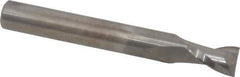 Onsrud - 1/4" Cutting Diam x 3/8" Length of Cut, 2 Flute, Upcut Spiral Router Bit - Uncoated, Right Hand Cut, Solid Carbide, 2" OAL x 1/4" Shank Diam, Bottom-Surfacing, 30° Helix Angle - Best Tool & Supply