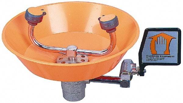 PRO-SAFE - Wall Mount, Plastic Bowl, Eyewash Station - 1/2" Inlet - Best Tool & Supply