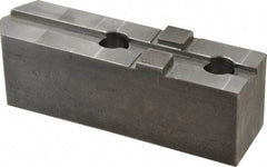 H & R Manufacturing - Tongue & Groove Attachment, Square Soft Lathe Chuck Jaw - Steel, 3" Btw Mount Hole Ctrs, 7-1/4" Long x 2" Wide x 2-5/16" High, 1/2" Groove - Best Tool & Supply