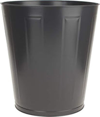 Value Collection - 46 Qt Gray Round Trash Can - Steel, 17" High - Best Tool & Supply