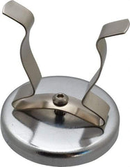 Mag-Mate - 41 Lb Max Pull Force, 2-1/2" Overall Height, 2.63" Diam, Ceramic Cup Magnet - Clamp Style, 1-7/8" Clamp Opening, Chrome Plated - Best Tool & Supply