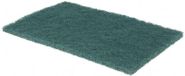 3M - 9" Long x 6" Wide x 0.4" Thick Scouring Pad - Medium-Duty, Green - Best Tool & Supply