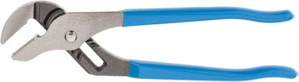 Channellock - 10" OAL, 2" Max Capacity, 7 Position Tongue & Groove Pliers - Standard Straight Jaws, Standard Head, Plastic Dipped Handles - Best Tool & Supply