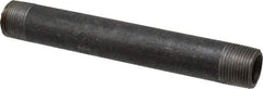 Made in USA - Schedule 80, 3/4" Diam x 7" Long Black Pipe Nipple - Threaded - Best Tool & Supply