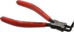 Knipex - Internal Retaining Ring Pliers - 5" OAL, Bent Nose - Best Tool & Supply