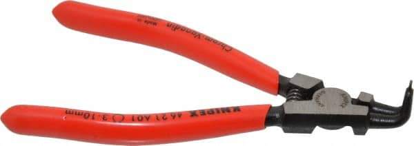 Knipex - External Retaining Ring Pliers - 5" OAL, Bent Nose - Best Tool & Supply