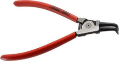 Knipex - External Retaining Ring Pliers - 6-3/4" OAL, Bent Nose - Best Tool & Supply