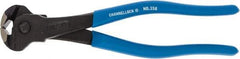 Channellock - 8" OAL, End Cutting Pliers - 11/32" Jaw Length x 1-19/32" Jaw Width, Plastic Dipped Handle - Best Tool & Supply