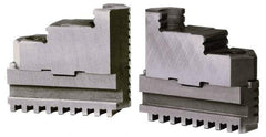 Gibraltar - 6" Max Chuck Diam Compatibility, Steel Tongue & Groove Hard Lathe Top Jaws - 6" Min Chuck Diam Compatibility - Best Tool & Supply