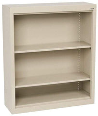 Sandusky Atlantic - 2 Shelf, 42" High x 36" Wide Bookcase - 12" Deep, Steel, Putty - Best Tool & Supply