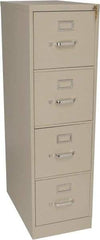 Hon - 15" Wide x 52" High x 25" Deep, 4 Drawer Vertical File with Lock - Steel, Putty - Best Tool & Supply