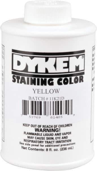 Dykem - 8 Ounce Yellow Staining Color - Brush in Cap Container - Best Tool & Supply