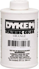 Dykem - 8 Ounce Orange Staining Color - Brush in Cap Container - Best Tool & Supply