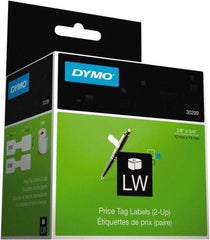 Dymo - 3/8" Wide x 3/4" Long, White Price Tag - For DYMO LabelWriter Printers - Best Tool & Supply