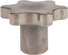 Made in USA - 3" Head Diam, 6 Point Scalloped Knob - 3/4" Hole, Steel - Best Tool & Supply